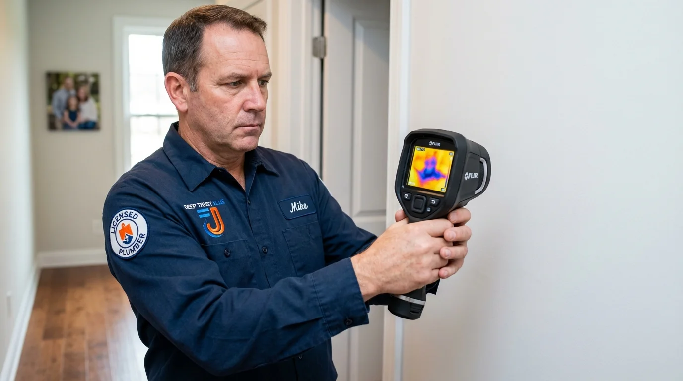 Thermal imaging leak detection by Johns Plumbing LLC in Tea